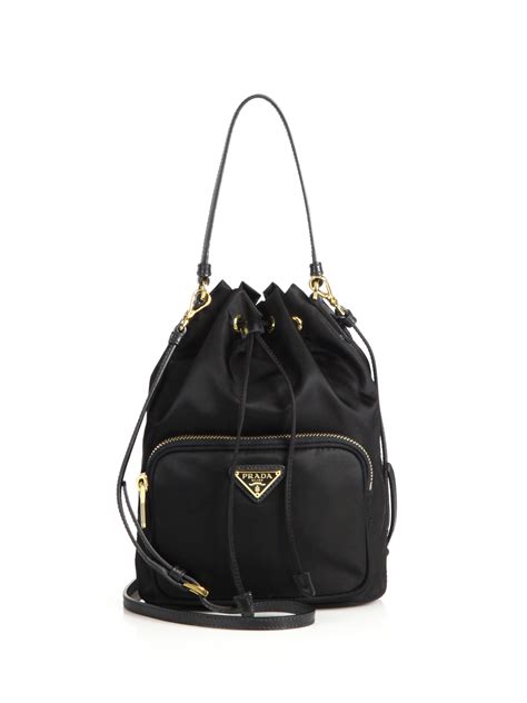 prada mini nylon bucket bag|Prada nylon crossbody camera bag.